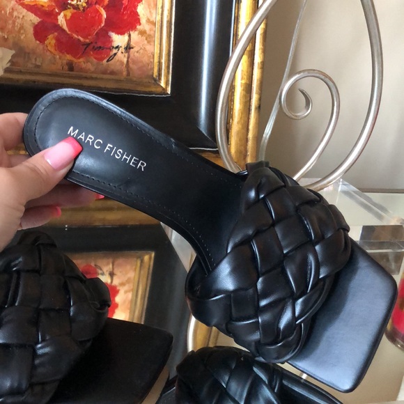 Marc Fisher Brizo Heeled Sandal Black MSRP $89 - Picture 14 of 15